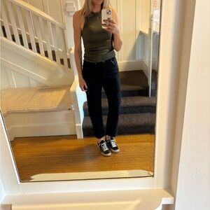 Agolde Black Straight Leg Jeans